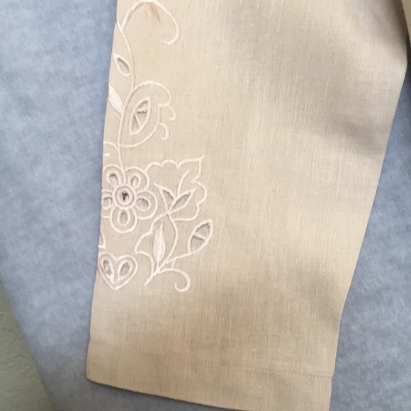 Lucy Parida Linen Embroidered Shacket - Picture 6 of 12